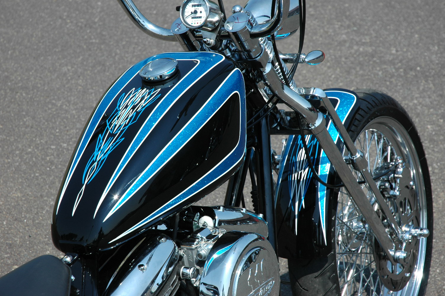 4 LITE WHITE FACE 224060 MINI SPEEDOMETER SPEEDO HARLEY CHOPPER BOBBER