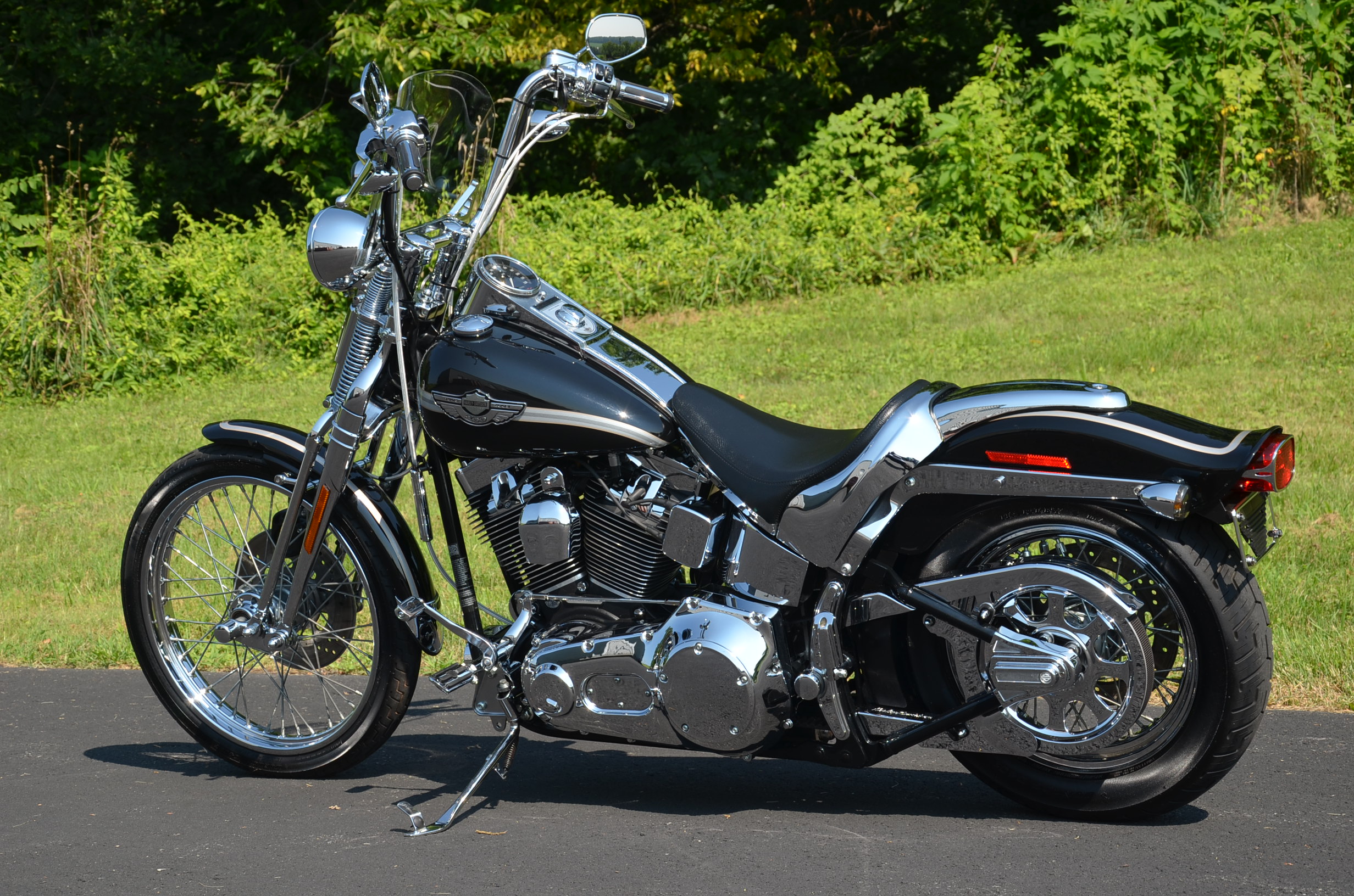 Buy 2003 BLACK 100TH ANNIVERSARY HARLEY DAVIDSON SOFTAIL on 2040motos