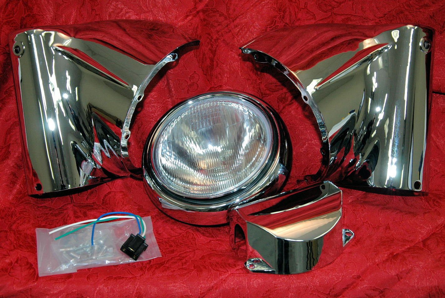 CHROME HEADLIGHT NACELLE HARLEY SOFTAIL HERITAGE FATBOY eBay