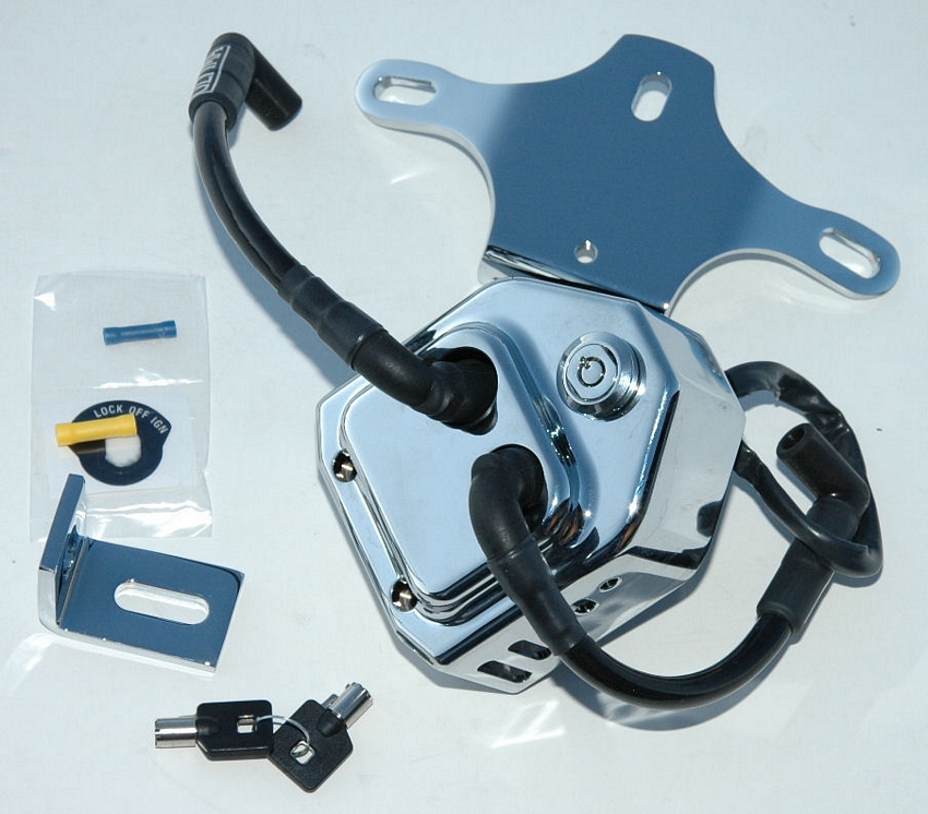 Single Fire Ignition Coil Plug Wires Switch Motor Mount Chrome Cover