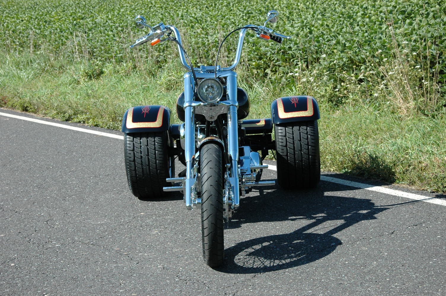 Trike Softail Chopper Frame Axle Swingarm Rolling Chassis Kit Harley