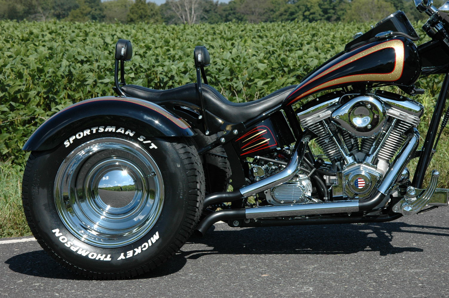 Trike Softail Chopper Frame Axle Swingarm Rolling Chassis Kit Harley