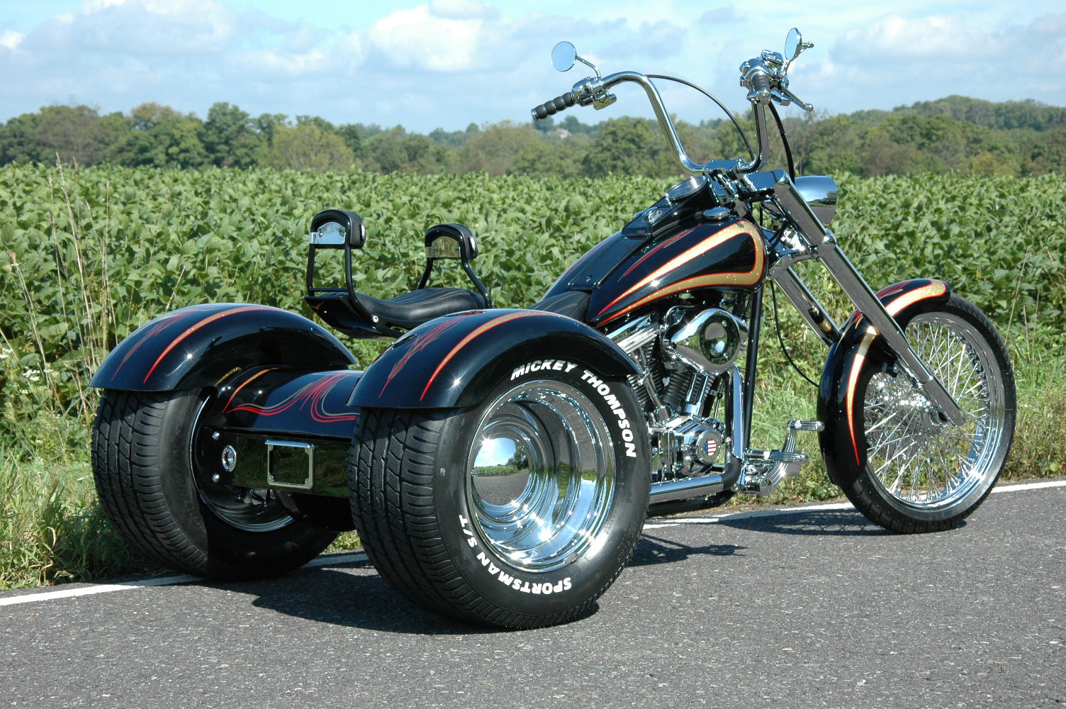 NOVA TRIKE EIXO kit de conversão Traseira HARLEY CHOPPER  