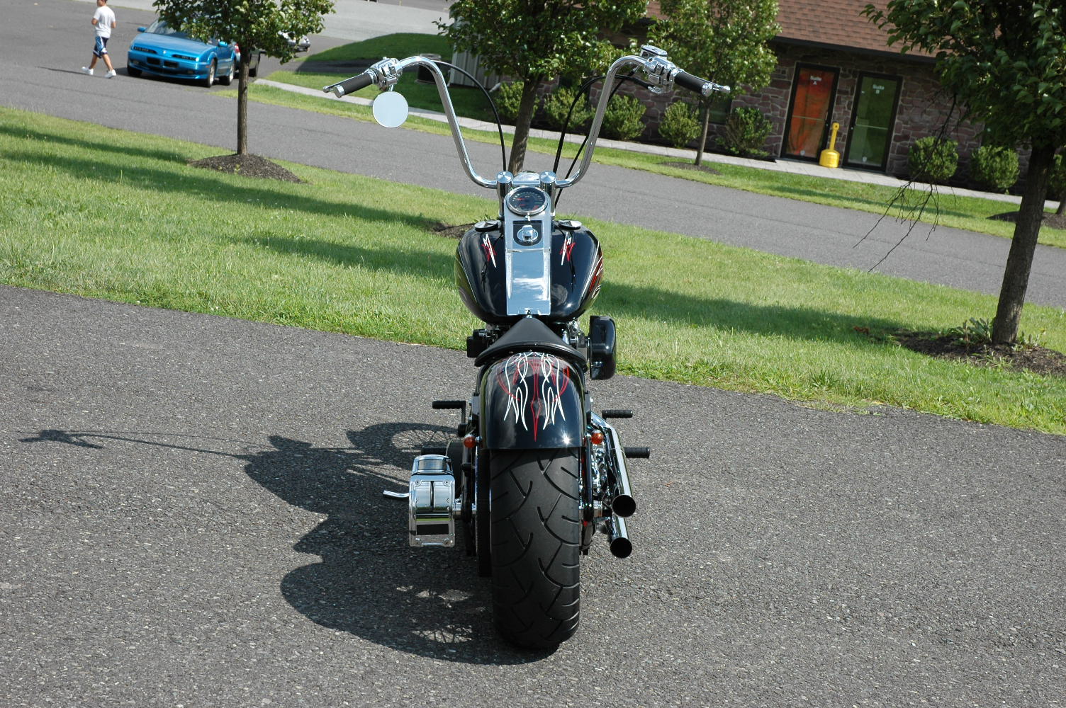 V Twin Chrome Headlight Turn Signal Bracket Harley Chopper Custom Bobber