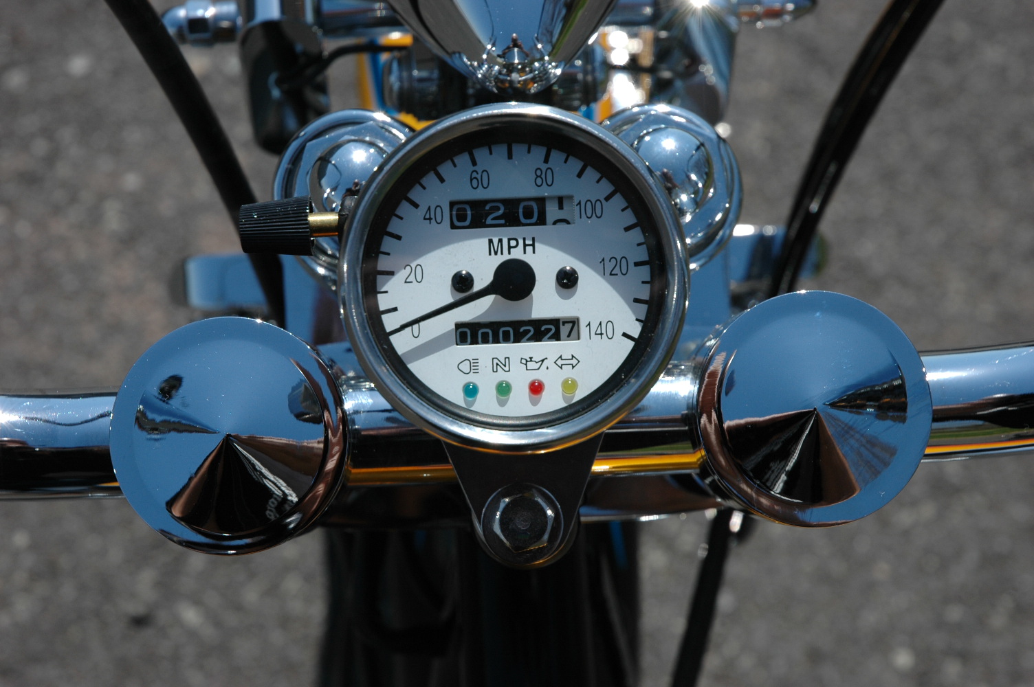 BLACK 1 7/8" ELECTRONIC MINI SPEEDOMETER SPEEDO HARLEY CHOPPER BOBBER